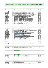 Auftritte 2024 I.Halbjahr